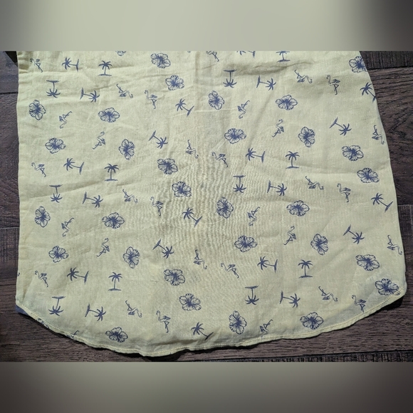 Bruno Milano Mens Short Sleeve Shirt Button Up Small NWT Yellow Flamingos Trees - Picture 13 of 16